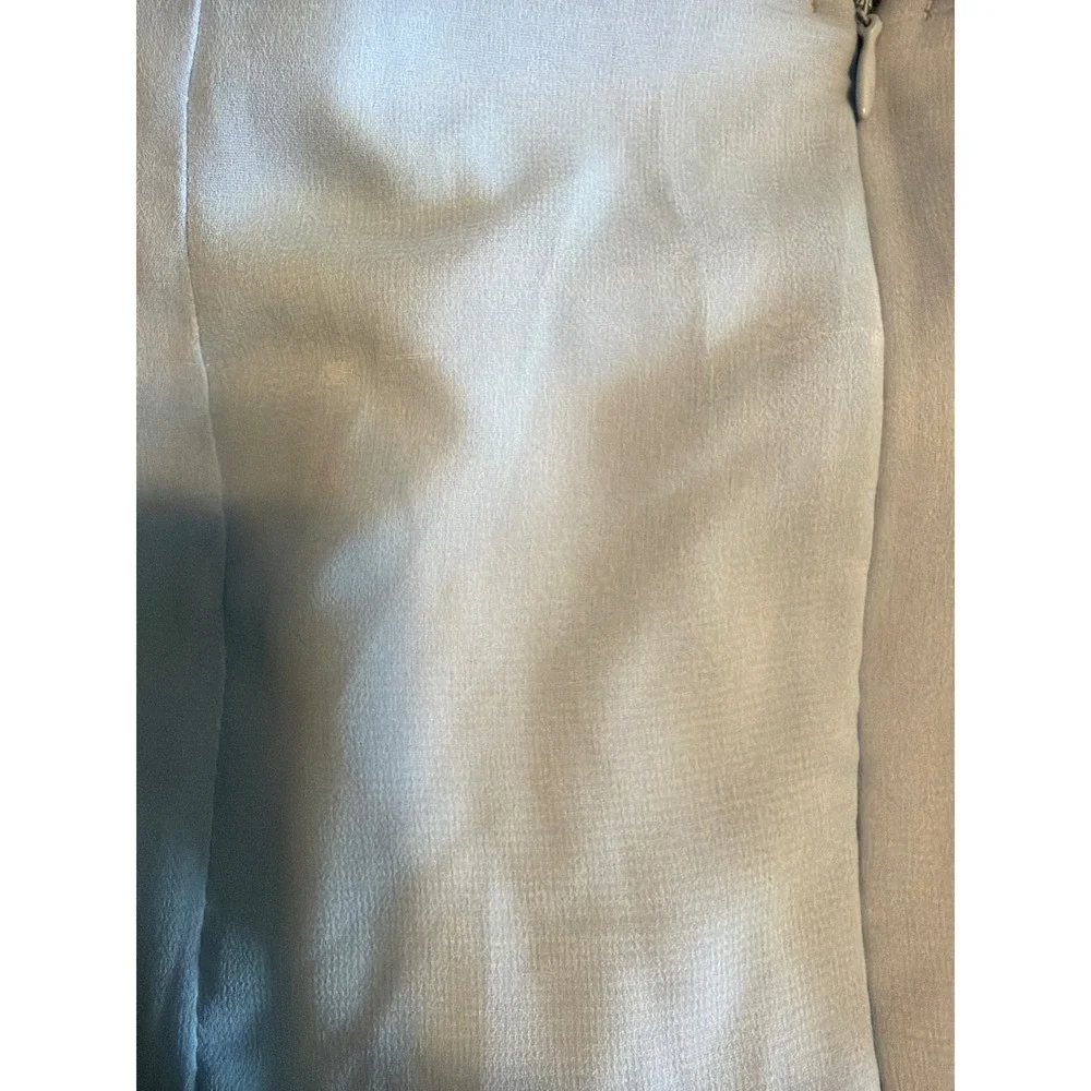 OW Collection Blue Colorblock Chiffon Mini Dress NWT Fairycore Coquette Flawed - Picture 10 of 10